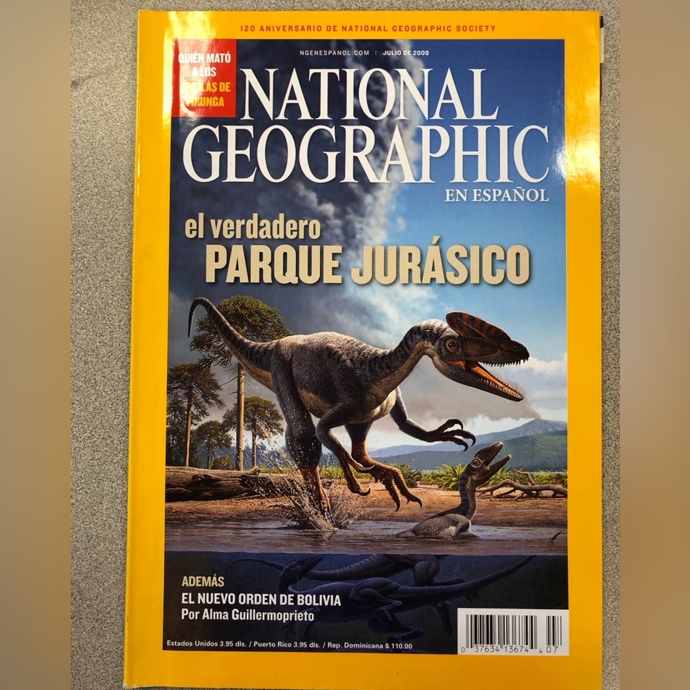 national geographic en Espanol Julio de 2008 El verdadero parque jurasico